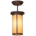 thumbnail image 1 of Meyda Tiffany 152231 Overbrook 1 Light Semi-Flush Ceiling Fixture - Cafe Noir, 1 of 6