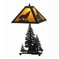 thumbnail image 1 of Meyda Tiffany Howling Wolf 21'' Table Lamp, 1 of 5
