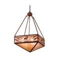 thumbnail image 1 of Meyda Tiffany 15308 18" Square Lone Elk Inverted Pendant - Silver, 1 of 2