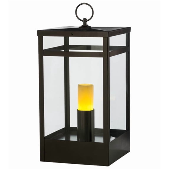 Meyda Tiffany 153354 Quadrato 30" Tall Pier Mount Post Light - Bronze