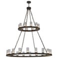 thumbnail image 1 of Meyda Tiffany 153513 Loxley 28 Light 60" Wide Ring Chandelier - Bronze, 1 of 4