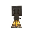 thumbnail image 1 of Meyda Tiffany 153637 Sierra Prairie Mission 1 Light 5'" Wide Hand-Crafted Wall Sconce -, 1 of 2