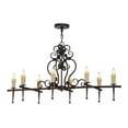 thumbnail image 1 of Meyda Tiffany 154026 Monica 8 Light 48" Wide Taper Candle Linear Chandelier - MultiColor, 1 of 6