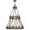 thumbnail image 1 of Meyda Tiffany 154642 Lakeshore 12 Light 36" Wide Taper Candle Style Chandelier - Rust, 1 of 7