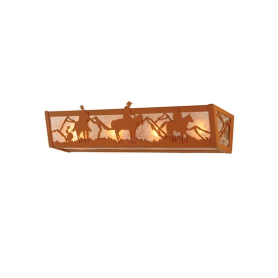 Meyda Tiffany 15496 Rustlers 24" Wide Vanity Light - Rust