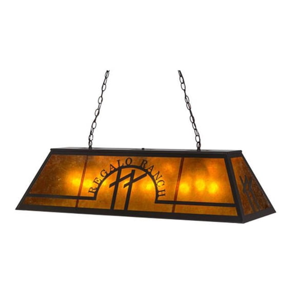 Meyda Tiffany 155265 Personalized 9 Light 48" Wide Linear Pendant - Bronze