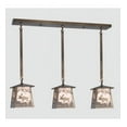 thumbnail image 1 of Meyda Tiffany 15663 3 Light 37" Wide Linear Pendant - Copper, 1 of 2