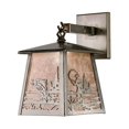 thumbnail image 1 of Meyda Tiffany 15684 7.5" W Fly Fishing Creek Hanging Wall Sconce - Silver, 1 of 2