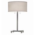 thumbnail image 1 of Meyda Tiffany 157571 Cilindro 2 Light 32" Tall Buffet Table Lamp - Chrome, 1 of 2