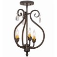 thumbnail image 1 of Meyda Tiffany 157891 Antonia 3 Light 12" Wide Semi-Flush Ceiling Fixture - Crystal, 1 of 6