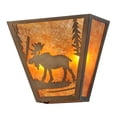 thumbnail image 1 of Meyda Tiffany 158334 Moose 2 Light 12" Tall Wall Sconce - Copper, 1 of 6