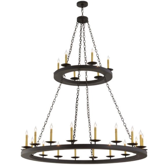 Meyda Tiffany 158584 Loxley 24 Light 61" Wide Taper Candle Style Chandelier