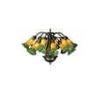 thumbnail image 1 of Meyda Tiffany - 15997 - 12 Light Chandelier - Amber/Green Pond Lily - Amber Green-150pack, 1 of 2