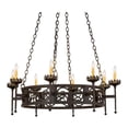 thumbnail image 1 of Meyda Tiffany 160337 Majella 8 Light 42" Wide Taper Candle Style Chandelier - Bronze, 1 of 7