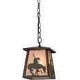 thumbnail image 1 of Meyda Tiffany 160878 Trails End 10" Wide Pendant - Bronze, 1 of 7