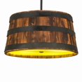 thumbnail image 1 of Meyda Tiffany 161073 Whiskey Barrel 4 Light 25" Wide Wood Pendant - Natural Wood, 1 of 7