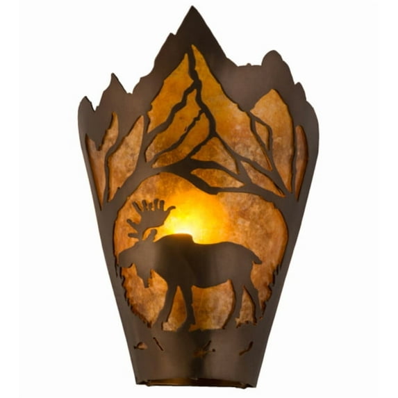 Meyda Tiffany 161606 Moose 12" Tall Wall Sconce - Copper