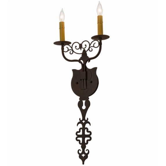 Meyda Tiffany 162403 Merano 2 Light 26" Tall Wall Sconce - Cajun Spice Textured