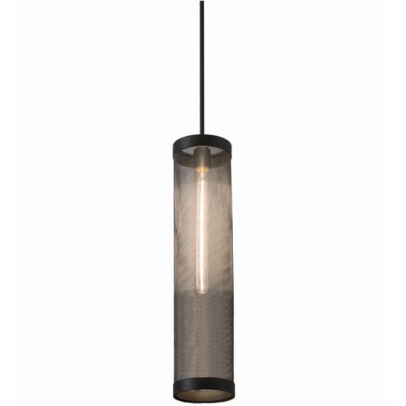 Meyda Tiffany 162937 Cilindro 9 Light 5" Wide Mini Pendant - Wrought Iron