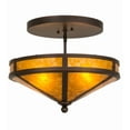 thumbnail image 1 of Meyda Tiffany 163106 Craftsman Prime 2 Light 16" Wide Semi-Flush Ceiling Fixture -, 1 of 7