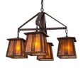 thumbnail image 1 of Meyda Tiffany 163118 Prairie Loft 4 Light 28" Wide Chandelier - MultiColor, 1 of 6