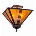 thumbnail image 1 of Meyda Tiffany 163127 Prairie Loft 2 Light 19" Wide Semi-Flush Ceiling Fixture - MultiColor, 1 of 7