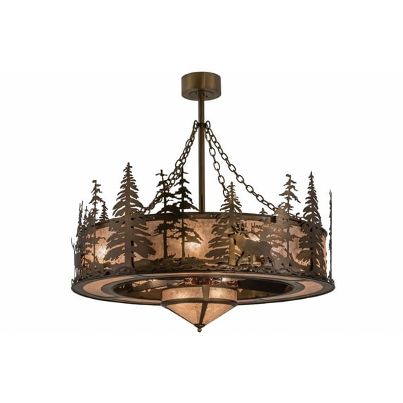 Meyda Tiffany 163305 Elk At Dusk 30" 5 Blade Indoor Ceiling Fan - Copper