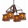 thumbnail image 1 of Meyda Tiffany 164573 Deer At Dawn 4 Light 28" Wide Chandelier - Rust, 1 of 6