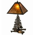 thumbnail image 1 of Meyda Tiffany 165588 Leaf Edge 21" Tall Buffet Table Lamp - Bronze, 1 of 2