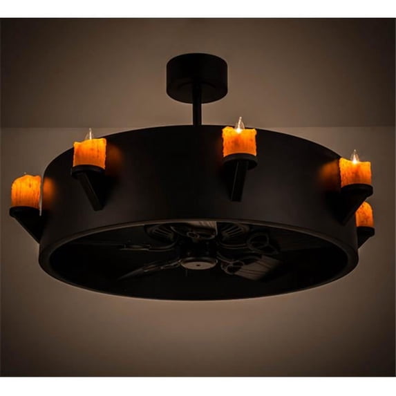 Meyda Tiffany 167137 Kingston 30" 5 Blade Indoor Ceiling Fan