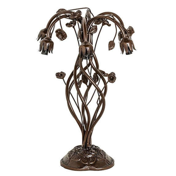 Meyda Tiffany 16736 Pond Lily 19" Tall Lamp Base - MultiColor