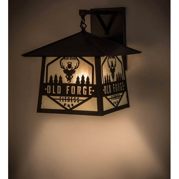 Meyda Tiffany 167626 Old 18" Tall Wall Sconce - Brown