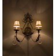 thumbnail image 1 of Meyda Tiffany 167679 French Elegance 2 Light 23" Tall Wall Sconce - Silver, 1 of 3