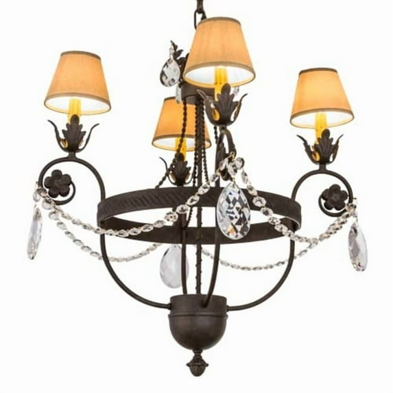 Meyda Tiffany 167827 Antonia 4 Light 26" Wide Ring Chandelier - Crystal