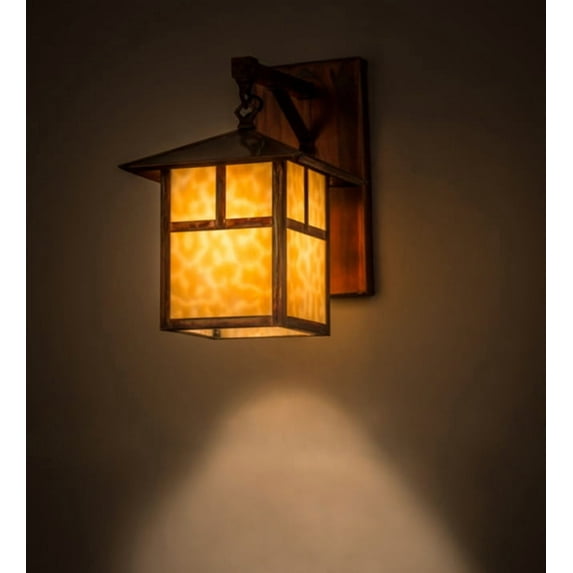 Meyda Tiffany 168083 Seneca 14" Tall Wall Sconce - Copper