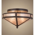 thumbnail image 1 of Meyda Tiffany 169160 Craftsman Prime 2 Light 16" Wide Semi-Flush Ceiling Fixture -, 1 of 7