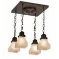 thumbnail image 1 of Meyda Tiffany 171551 Bungalow 4 Light 23" Wide Semi-Flush Ceiling Fixture - MultiColor, 1 of 7