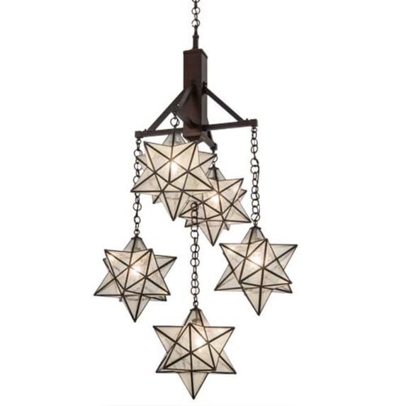 Meyda Tiffany 171780 Moravian 5 Light 30" Wide Chandelier - MultiColor