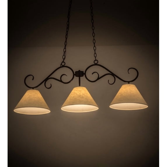 Meyda Tiffany 171986 Bristol 3 Light 48" Wide Linear Pendant