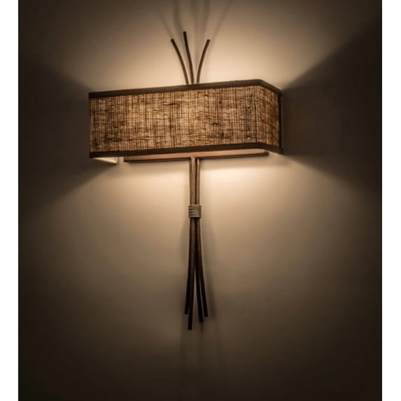 Meyda Tiffany 172402 Ramus 2 Light 24" Tall Wall Sconce - Cafe Noir