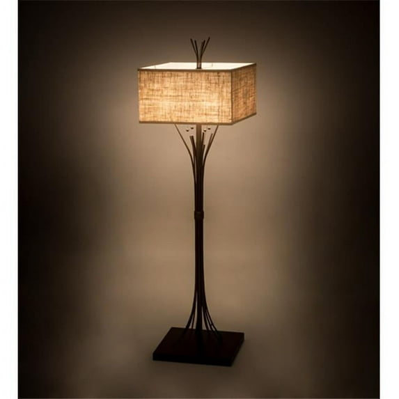 Meyda Tiffany 172409 Ramus 4 Light 63" Tall Tree Floor Lamp - Café Noir