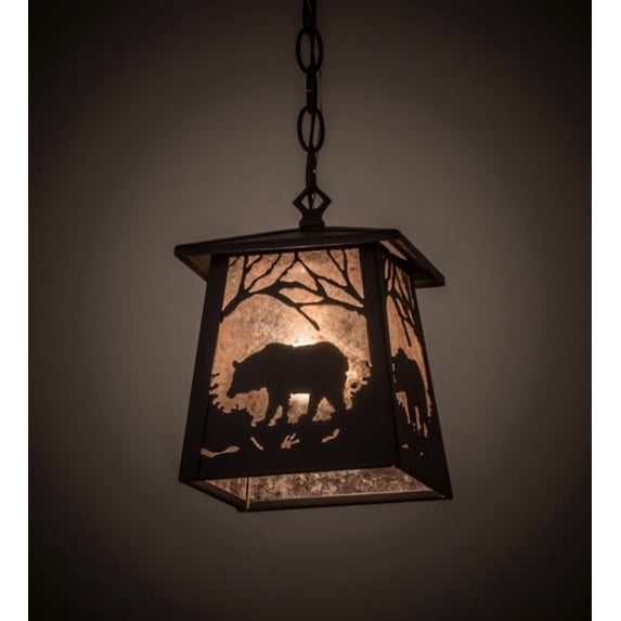 Meyda Tiffany 175566 Bear At Dawn 10" Wide Pendant - Bronze