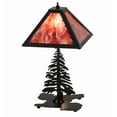 thumbnail image 1 of Meyda Tiffany 175751 Leaf Edge Tall Pines 22" Tall Buffet Table Lamp - Bronze, 1 of 5