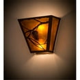 thumbnail image 1 of Meyda Tiffany 181141 Whispering Pines 2 Light 12" Tall Hand Crafted Wall Sconce -, 1 of 6
