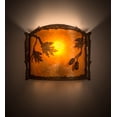 thumbnail image 1 of Meyda Tiffany 184030 Oak Leaf And Acorn 10" Tall Wall Sconce - Copper, 1 of 3