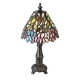 thumbnail image 1 of Meyda Tiffany 18520 13" H Wisteria Mini Lamp - MultiColor, 1 of 1
