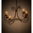 thumbnail image 1 of Meyda Tiffany 186126 Long Elon 6 Light 36" Wide Taper Candle Style Chandelier, 1 of 7
