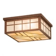 thumbnail image 1 of Meyda Tiffany 186320 Santa Fe 4 Light 27" Wide Flush Mount Square Ceiling Fixture - Rust, 1 of 7