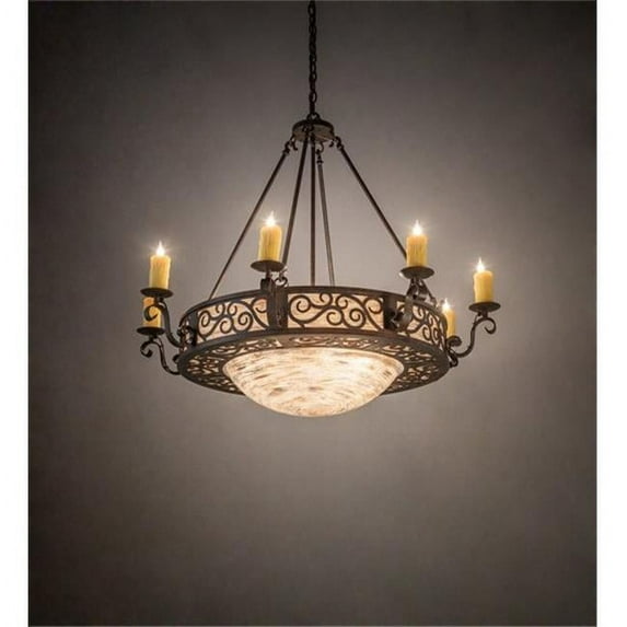 Meyda Tiffany 187026 Delano 10 Light 42" Wide Taper Candle Style Chandelier