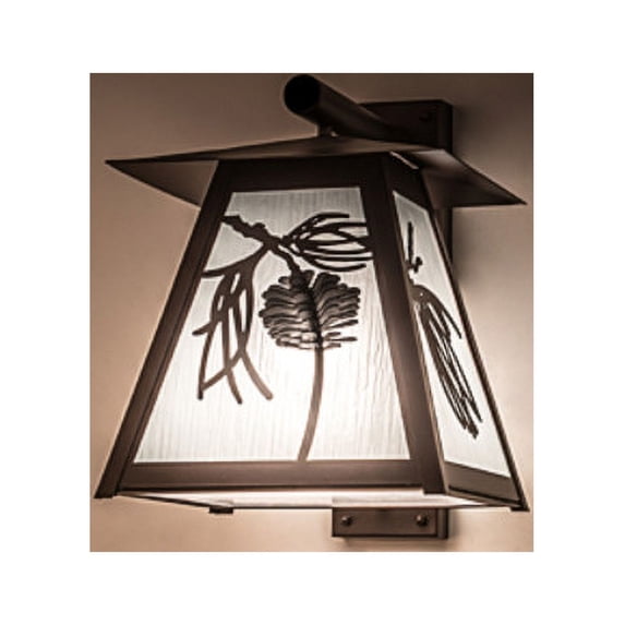 Meyda Tiffany 187521 Scotch Pine 20" Tall Wall Sconce - MultiColor
